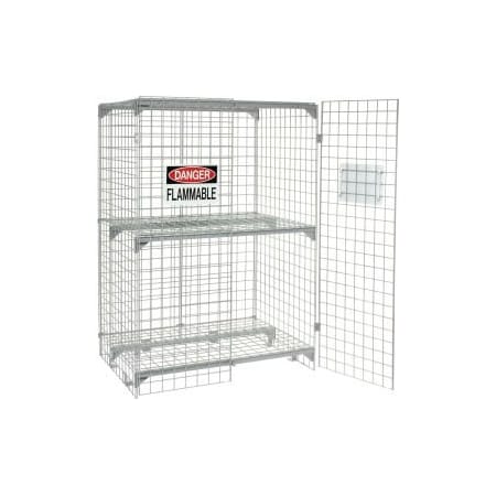 Global Equipment Vertical 18 Cylinder Storage Cabinet, Manual Close 116206